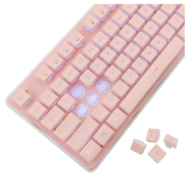 Tastatura White Shark TACHI Full Layout/Membranska/RGB/Pink/US