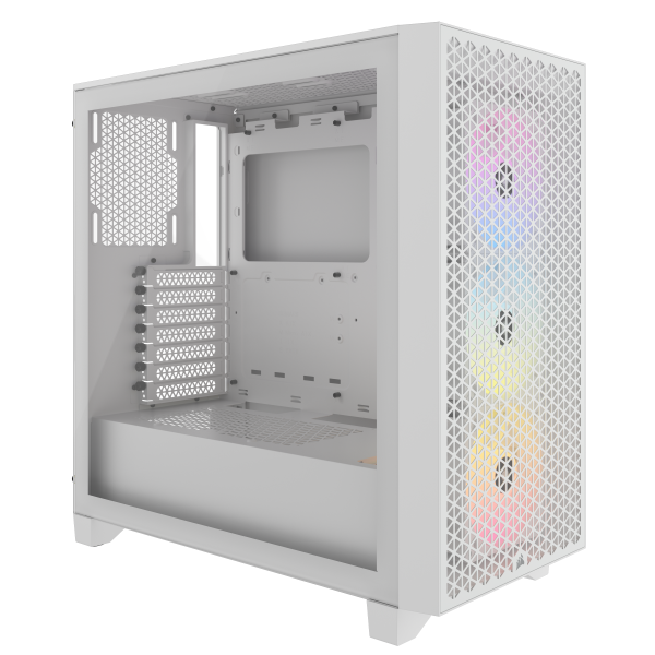 Kućište Corsair 3000D RGB AIRFLOW Mid-Tower White, CC-9011256-WW