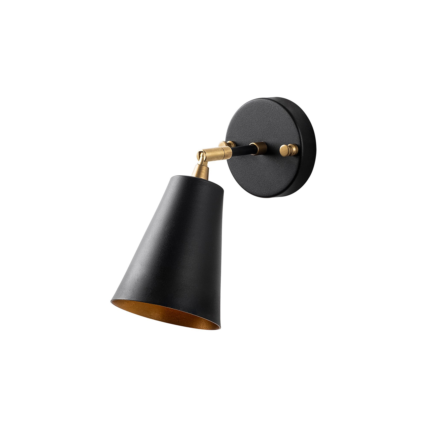 Zidna lampa Evander - 13191 Crna, Zlatna