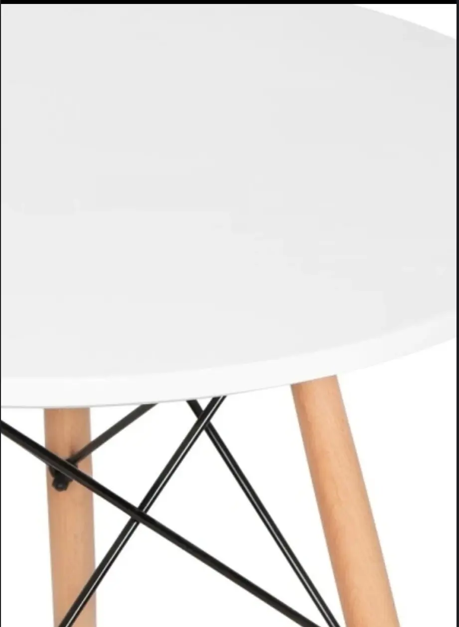 Trpezarijski Sto Beli 80 cm