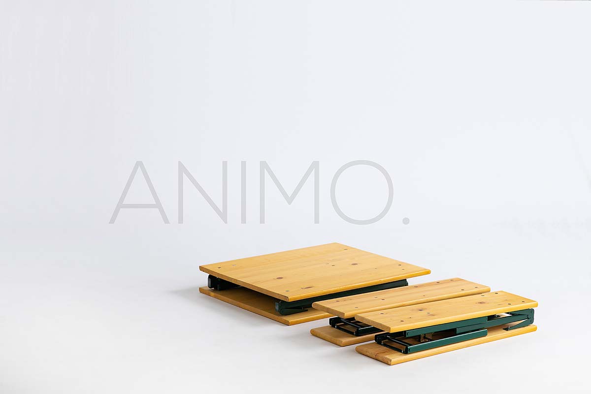 Animo Pivski set sklopiv na sredini 160x70