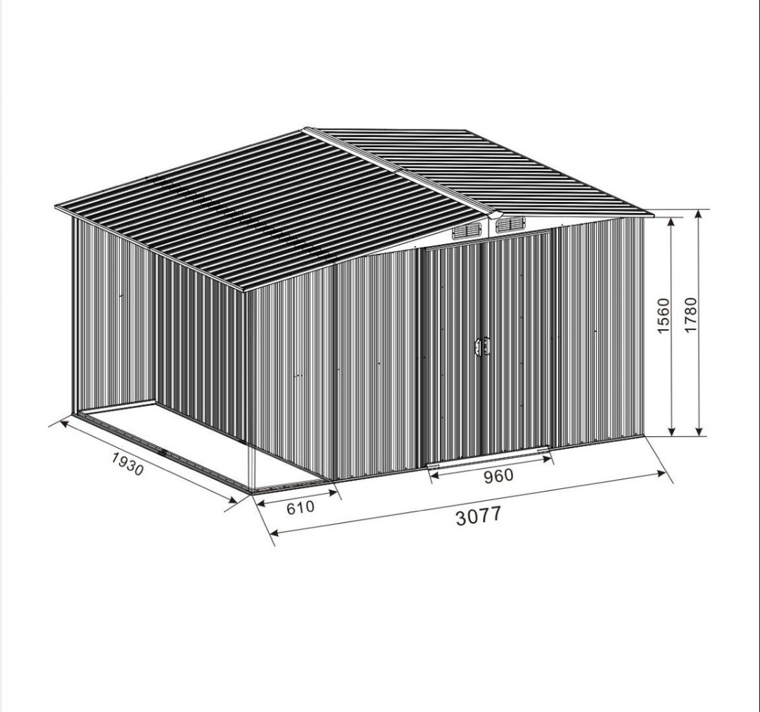 JANG Metalna kućica za baštu GH608-X2