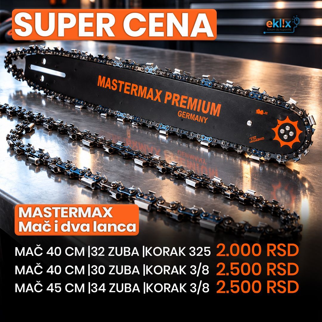 Set Mač i dva lanca MASTERMAX